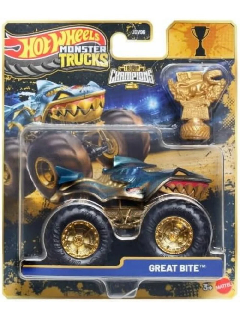 Monster Trucks Trophy Champions Great Bite Gold - 1:64 Scale Diecast Vehicle